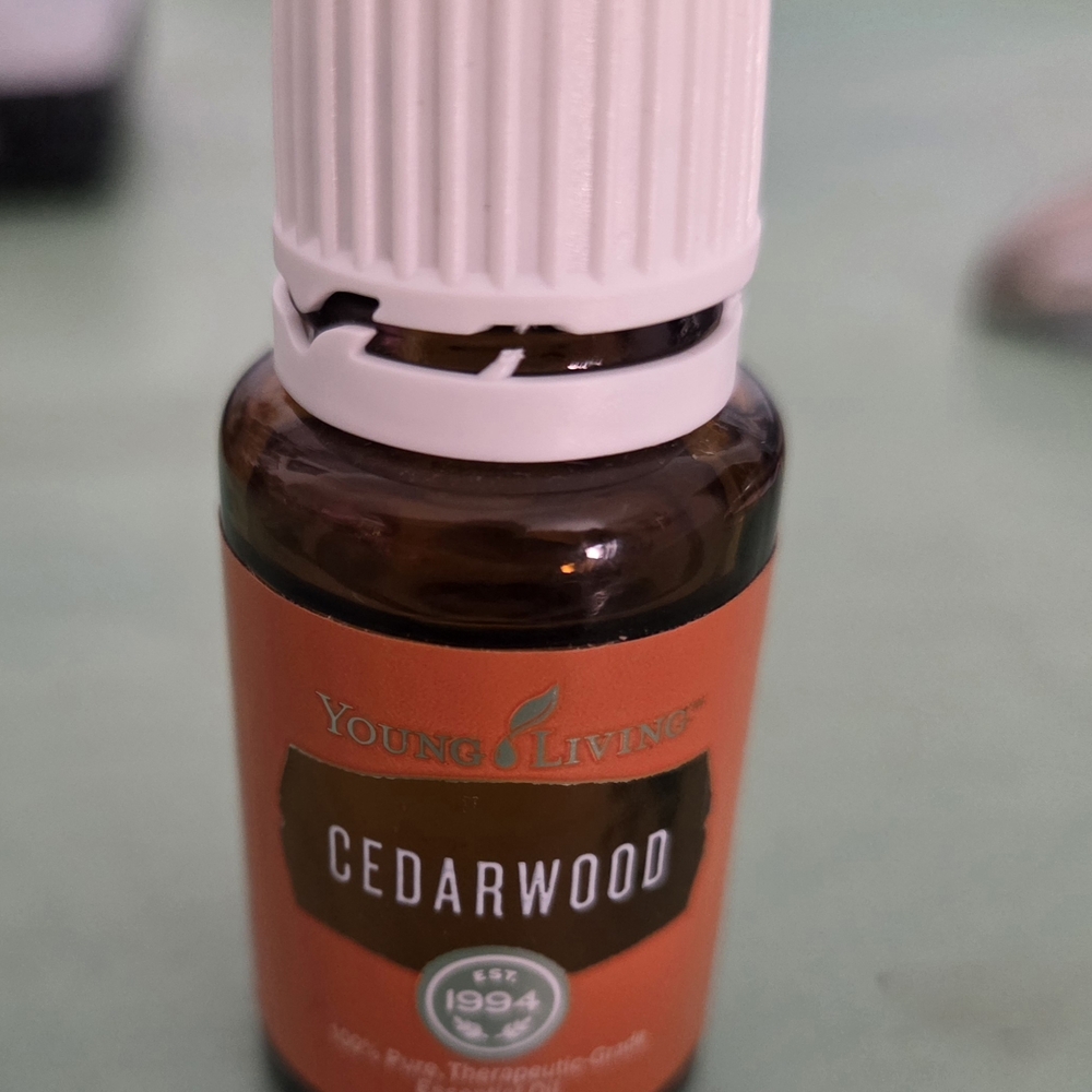 Young Living Cedarwood Oil in Brown Bottle